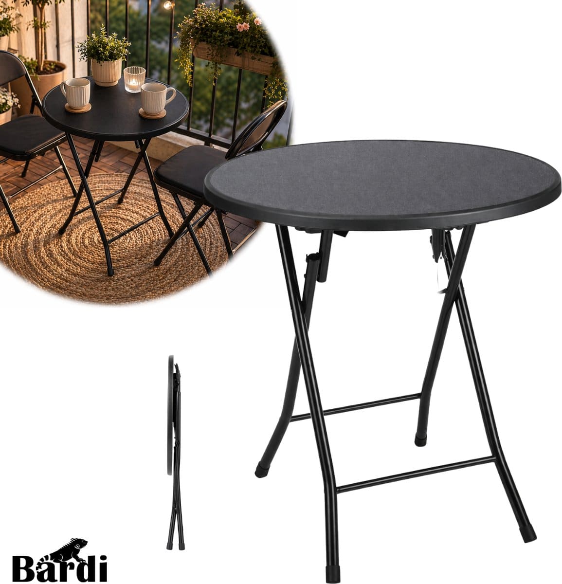 bardi balkontafel tuintafel tafel balkonmeubelen bijzettafel