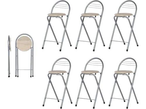 Barkruk Inklapbaar - Kruk Set - Ruimte Besparen - Geen