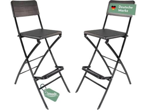 Barkruk set - Barstoelen keuken - Ruimtebesparend opbergen - Inklapbaar