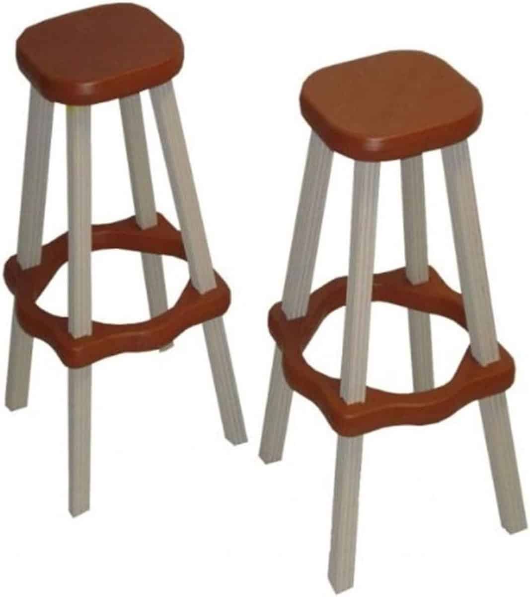 barkruk set terras krukken buiten dineren weerbestendig