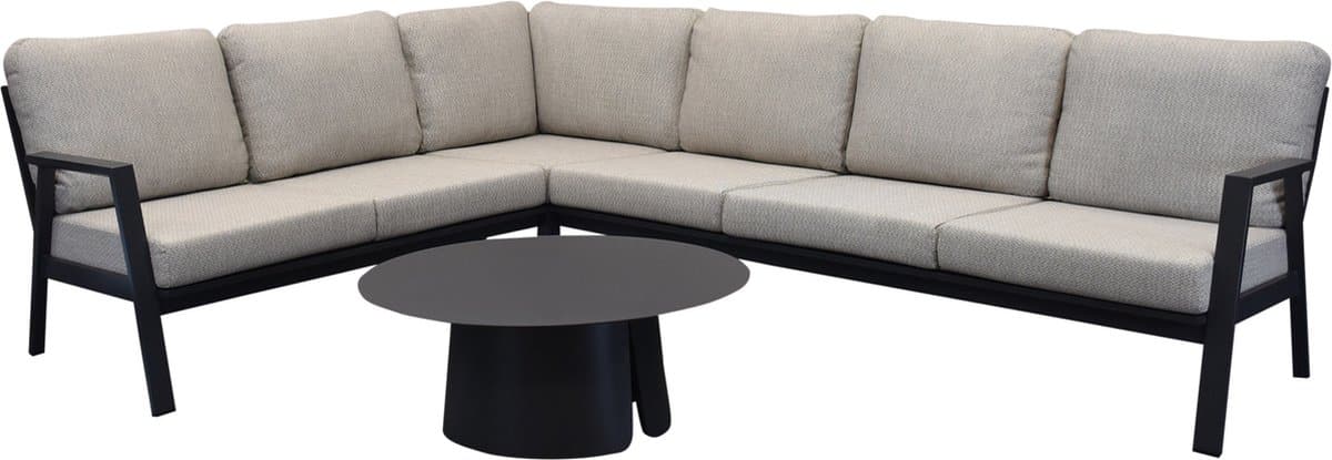 barolo hoek loungeset 4 delig aluminium antraciet