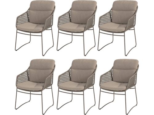 Barolo New York stoel bank dining loungeset 4 delig verstelbaar