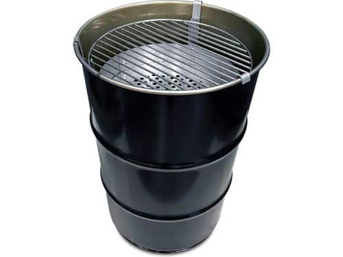 Barrelkings Small - Houtskoolbarbecue - Zwart Metaal - Ø40x58 cm