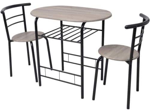 Barset 3-delig - Ontbijttafel krukken - Kleine ruimtes - Ruimtebesparend