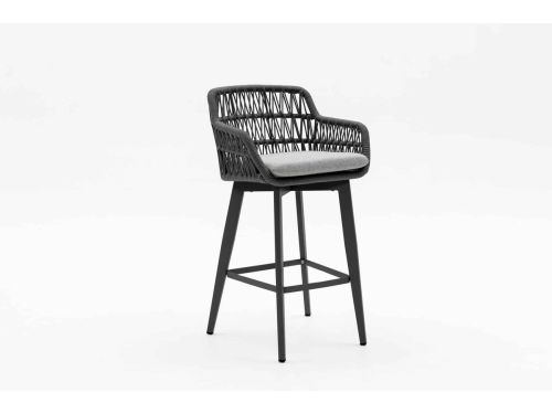 Barstoel Bali Antraciet Barkruk Tuin - 8571A