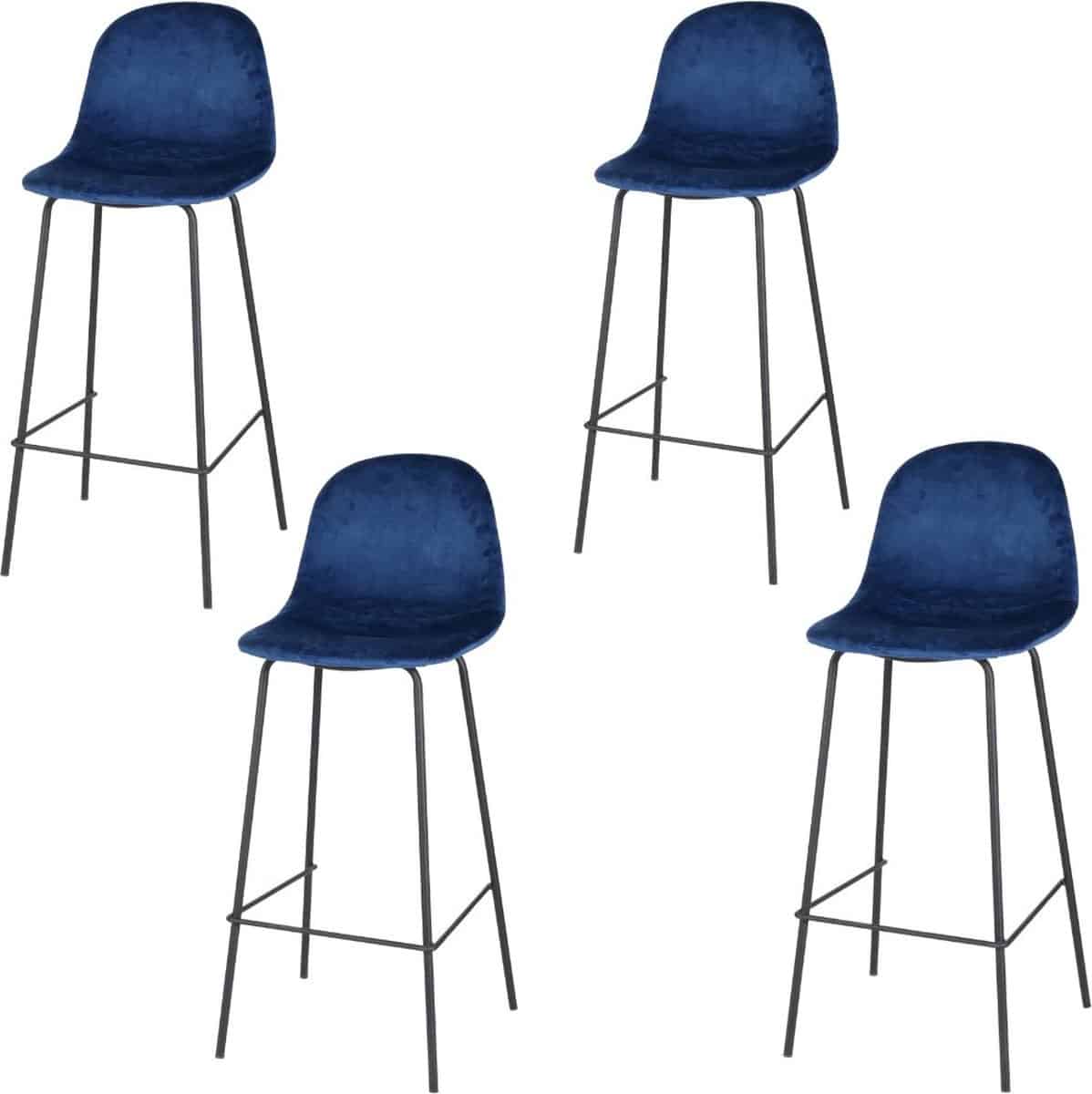 barstoel blauw 104 x 44 x 42 cm