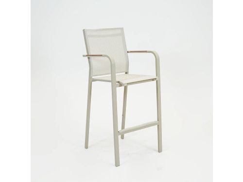 Barstoel Quenza stapelbaar creme heat