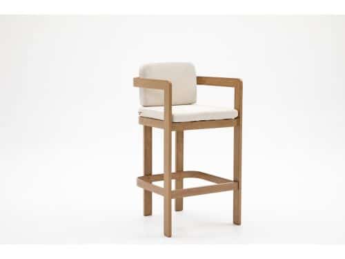 Barstoel Santiago Aluminium Houtlook - 34152