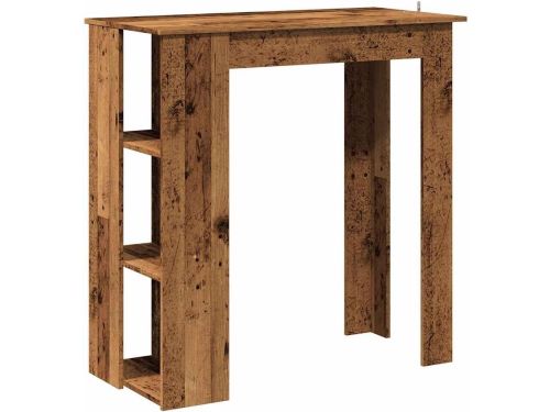 Bartafel met Opbergvak - Houten Pubtafel voor Keuken of Bar
