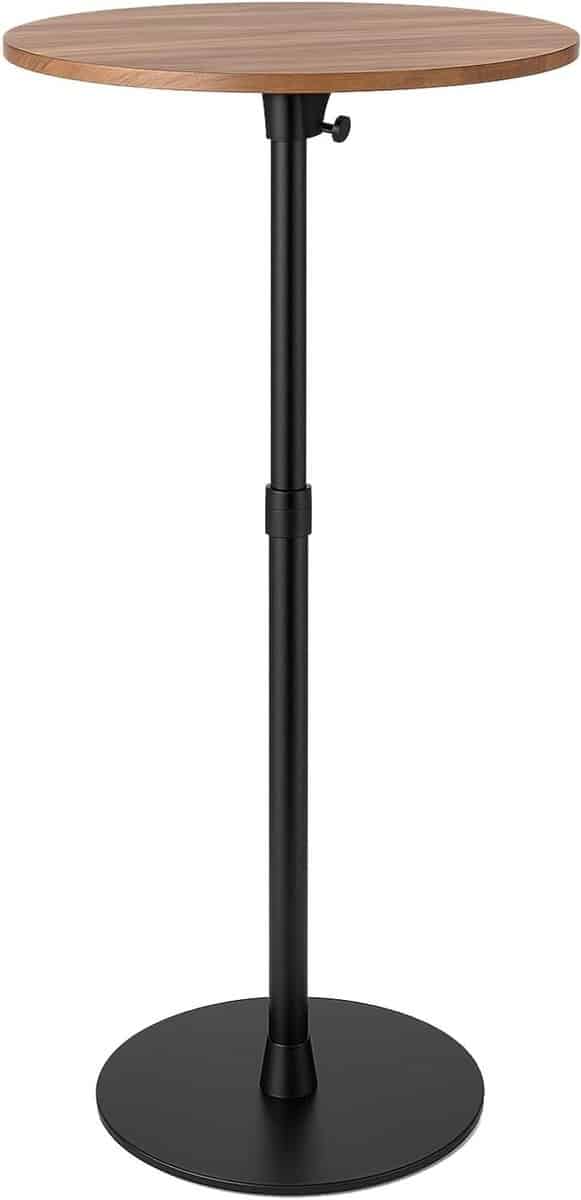 bartafel rond bijzettafel pubtafel kleine ruimtes verstelbare