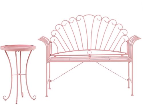 BELIANI CAVINIA - Bistroset voor 2 - Roze - Metaal
