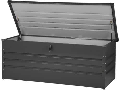 BELIANI CEBROSA L - Kussenbox - Grafietgrijs - Staal