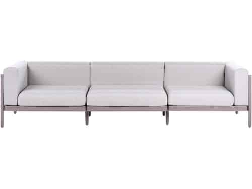 BELIANI FERRETTI - Tuinbank 3-zits - Taupe - Synthetisch