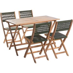 BELIANI PROSSEDI - Tuinset 4-zits - Groen - Acaciahout