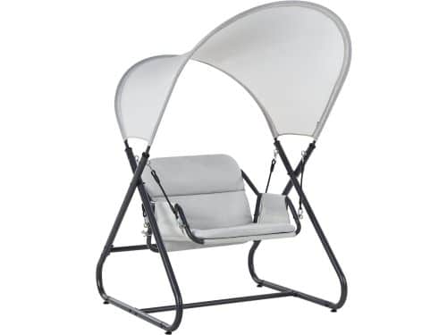 BELIANI SOLAGNA - Schommelbank - Lichtgrijs - Staal