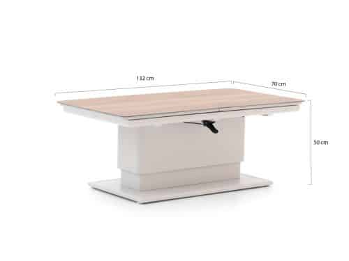 Bellagio Alimini lounge/dining tuintafel 132/182x70x51/67.5cm verstelbaar uitschuifbaar - Laagste prijsgarantie!