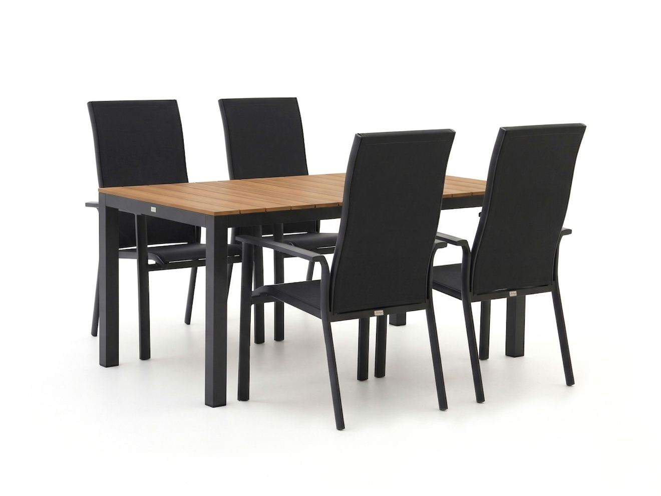 bellagio avio/fidenza 160cm dining tuinset 5 delig stapelbaar laagste prijsgarantie!