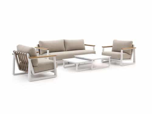 Bellagio Bertinoro stoel-bank loungeset 5-delig 5-zits - Laagste prijsgarantie!