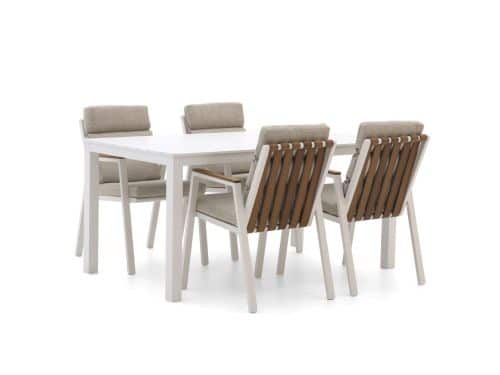 Bellagio Bertinoro/Menzano 160cm dining tuinset 5-delig stapelbaar - Laagste prijsgarantie!