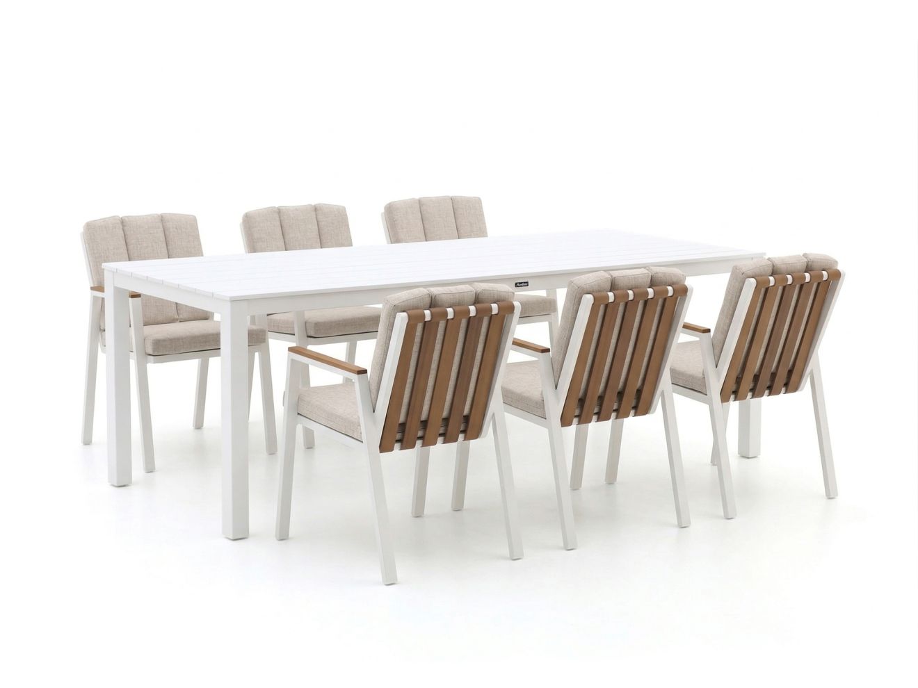 bellagio bertinoro/menzano 220cm dining tuinset 7 delig stapelbaar laagste prijsgarantie!