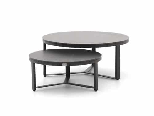 Bellagio Ficarolo lounge tuintafelset ø85cm(h:35cm)/ø65cm (h:30cm) - Laagste prijsgarantie!