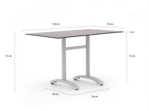 Bellagio Lisio tuintafel 120x70x73cm - Laagste prijsgarantie!