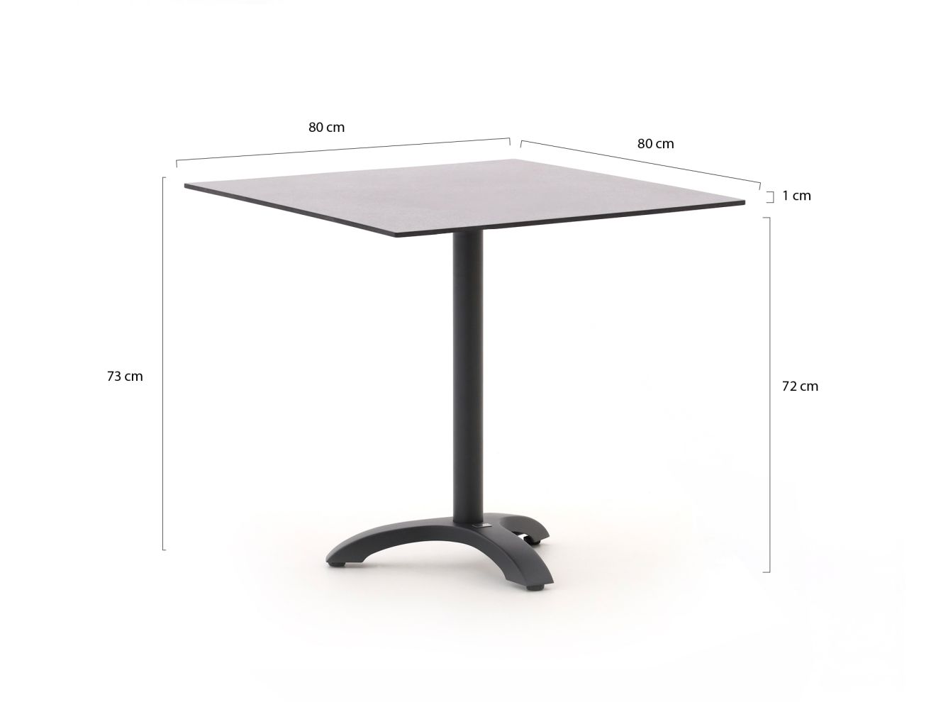 bellagio lisio tuintafel 80x80x73cm laagste prijsgarantie!