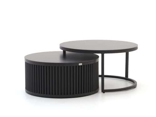 Bellagio Oriago lounge tuintafelset ø85cm(h:45cm)/ø78cm (h:36cm) - Laagste prijsgarantie!