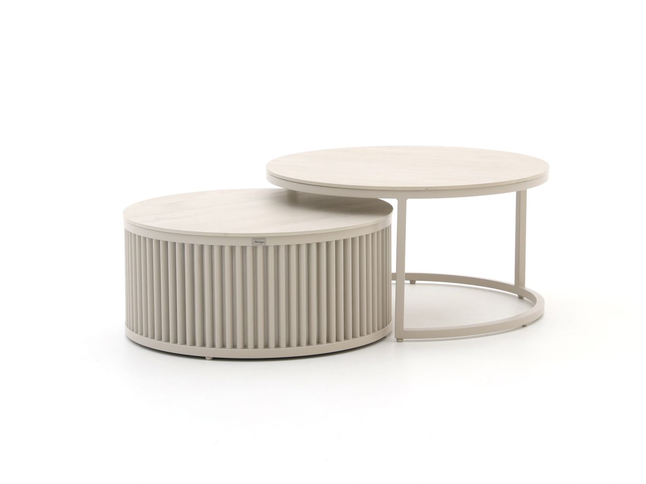 bellagio oriago lounge tuintafelset ø85cm(h:45cm)/ø78cm (h:36cm) laagste prijsgarantie!