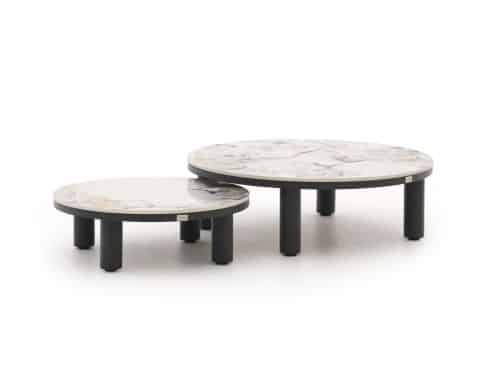 Bellagio Sarsina lounge tuintafelset ø85cm(h:27cm)/ø65cm (h:21cm) - Laagste prijsgarantie!