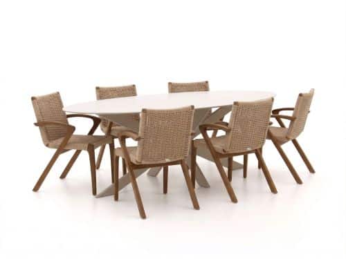 Bellagio Tredozio/Furato 220cm dining tuinset 7-delig - Laagste prijsgarantie!