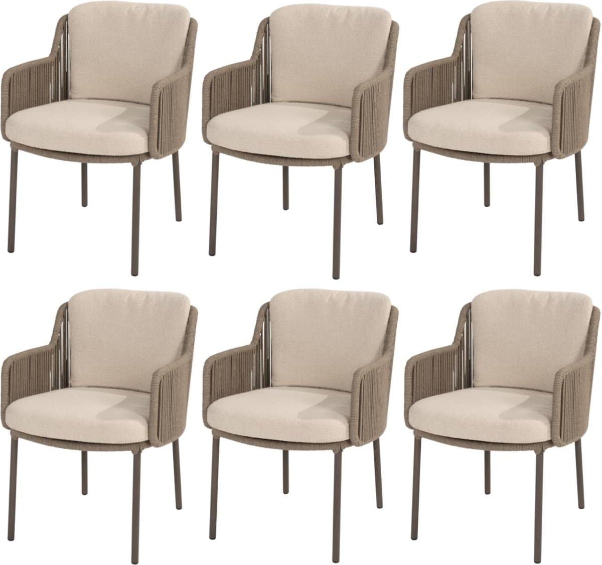 bernini dining tuinstoel terre 4 seasons outdoor set van 6