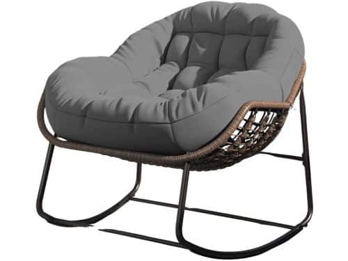 Betaalbare Goederen® Loungestoel - Grijs - loungestoel buiten - lounge