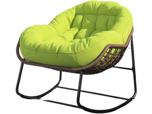Betaalbare Goederen® Loungestoel - Groen - loungestoel buiten - lounge