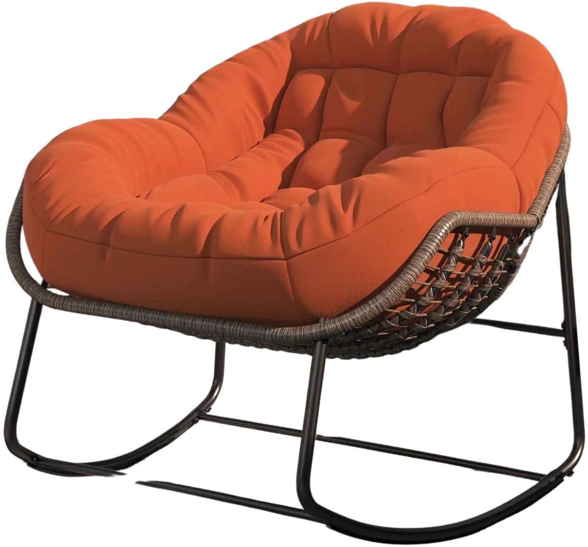 betaalbare goederen® loungestoel oranje loungestoel buiten lounge