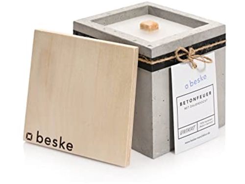 Betonvuur voor Buiten - Duurzame Tuinverlichting met Permanente Lont