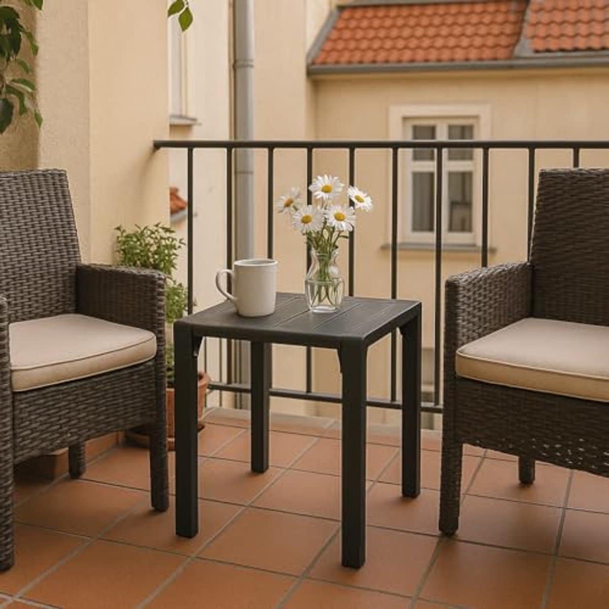 bijzettafel voor buiten 44 x 44 x 41 cm