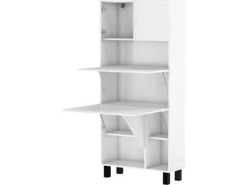 BIM Furniture Inklapbare bureaurekken, HOMI-rekken, huishoudkantoor, wandtafel, computertafel