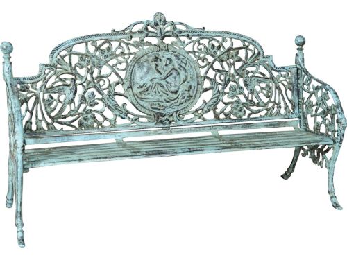 BISCOTTINI Gietijzeren tuinbank in Art Nouveau stijl - Klassieke parkbank