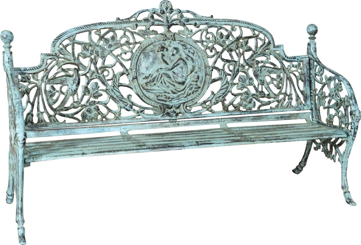 biscottini gietijzeren tuinbank in art nouveau stijl klassieke parkbank