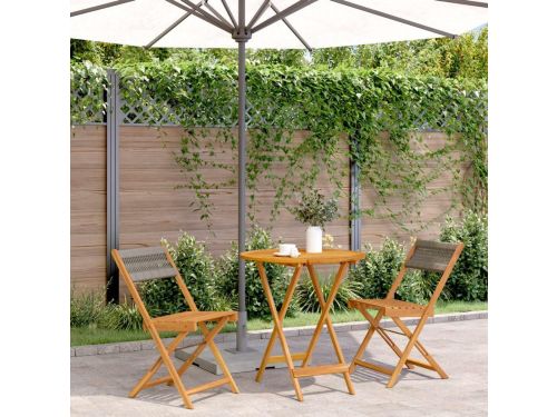 Bistroset 3-delig - Balkonmeubelset - Genieten Buiten - Opvouwbaar Ontwerp