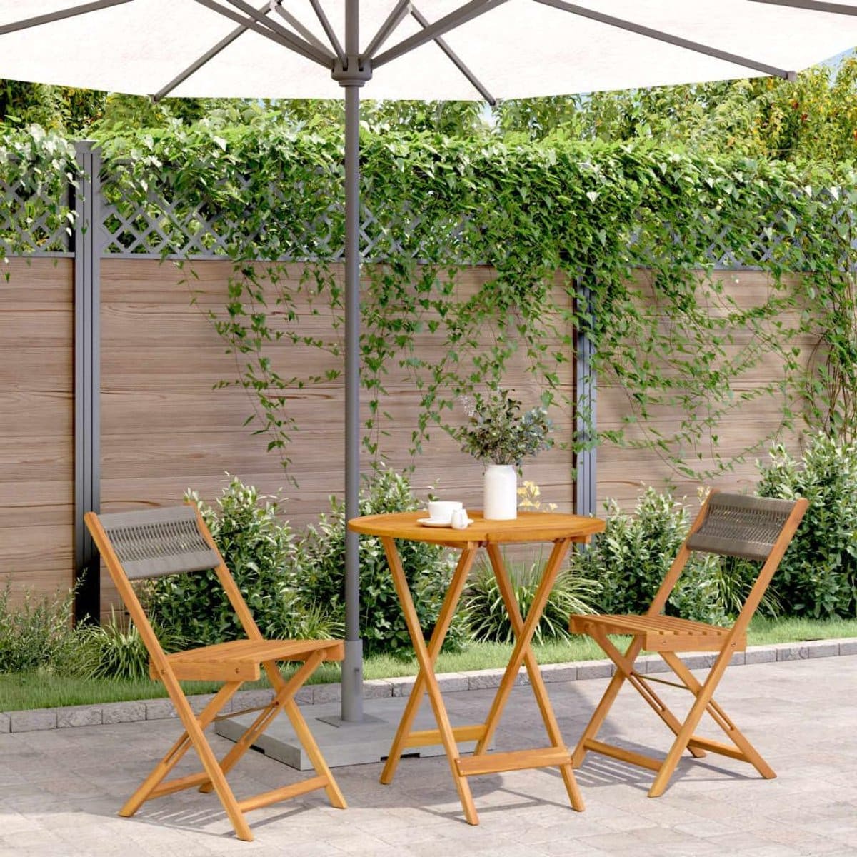bistroset 3 delig balkonmeubelset genieten buiten opvouwbaar ontwerp