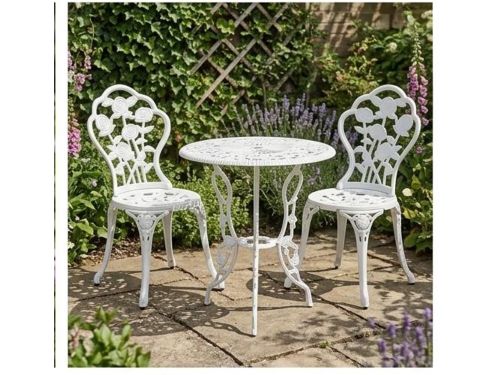 Bistroset 3-delig balkonset aluminium 59 x 59 x 62 cm