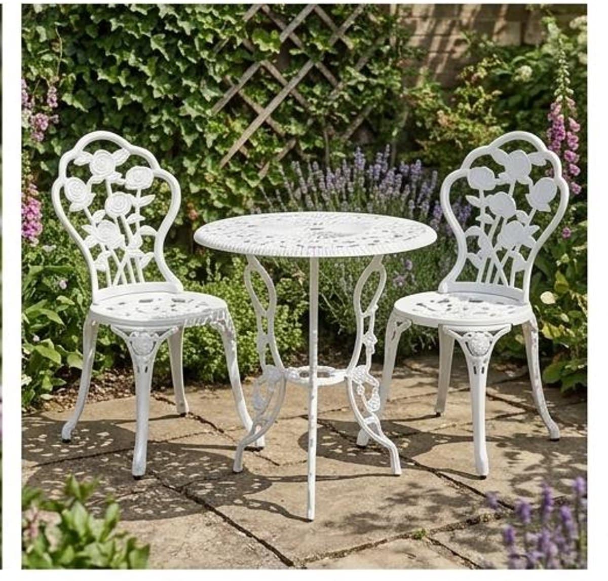 bistroset 3 delig balkonset aluminium 59 x 59 x 62 cm