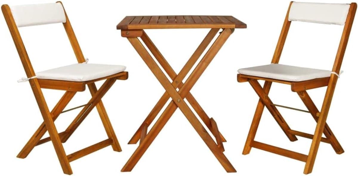 bistroset 3 delig balkonset outdoor ontspannen buiten opvouwbaar