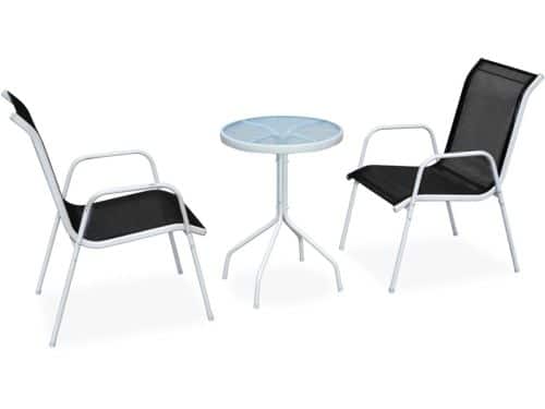 Bistroset - 3-delig - Staal - Zwart