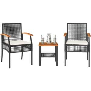 Bistroset 3-delig - Tuinmeubelset - Buiten Zitten - Acacia Houten