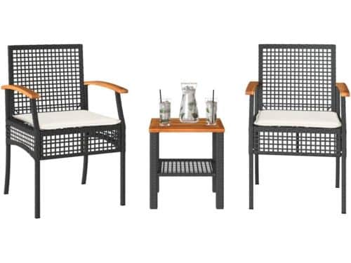 Bistroset 3-delig - Tuinmeubelset - Buiten Zitten - Acacia Houten