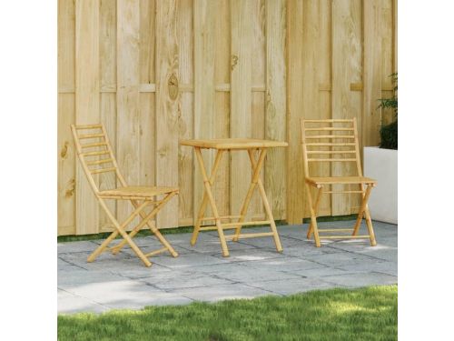 Bistroset Bamboe - Zitgroep Balkon - Buiten Ontspannen - Inklapbaar