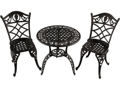 Bistroset Buiten Aluminium 3-Delig voor Balkon en Tuin